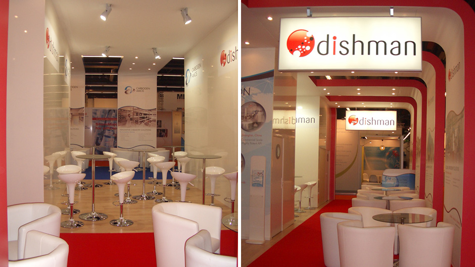 Custom exhibition stand for Dishman